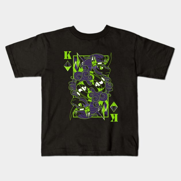 King of Crystals, Sombra Kids T-Shirt by GillesBone